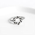 joyería de plata personalizada 925 anillos de ley agente de compra de joyas, hombres mujeres anillo de estrella de David de plata regalo de hexagrama para amante